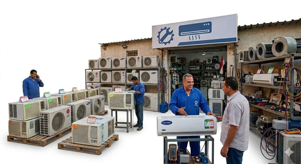 تكييفات مستعملة بيع وشراء 2026 : الحل الذكي لتجهيز الوحدات الإيجارية والمكاتب الموسمية