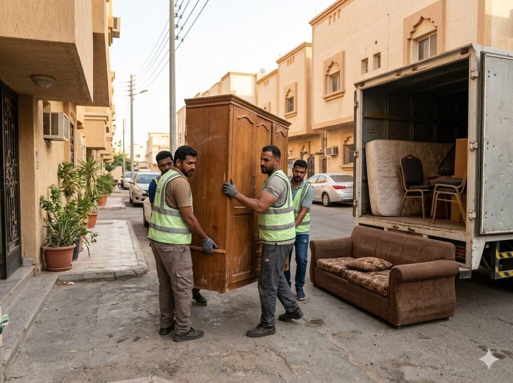 التخلص من الاثاث القديم جدة : دليلك الذكي لتنظيم الانتقال لمنزل جديد بدون فوضى